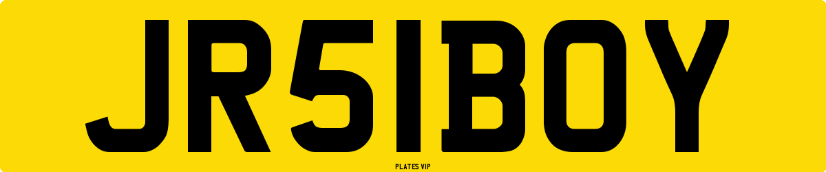 JR 51 BOY Number Plate