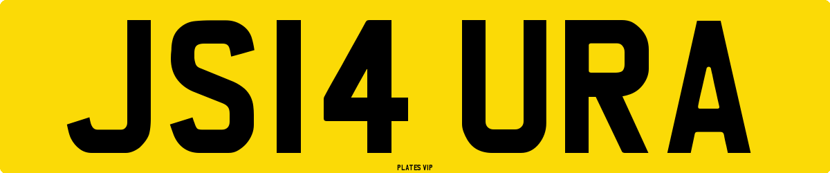 JS14 URA Number Plate