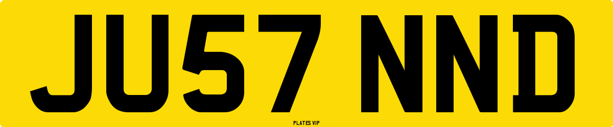 JU57 NND Number Plate