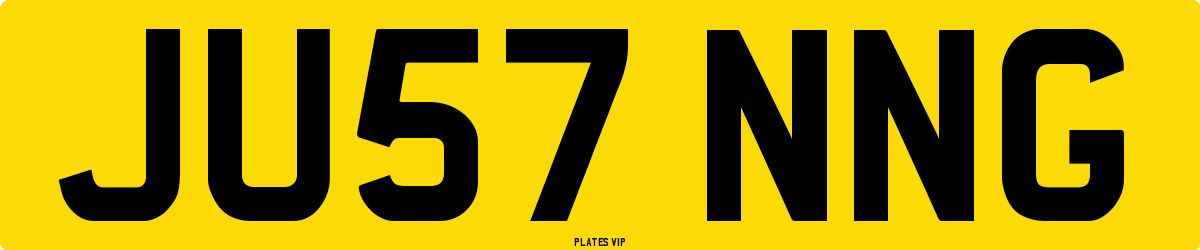 JU57 NNG Number Plate