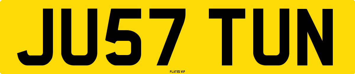 JU57 TUN Number Plate