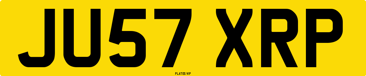 JU57 XRP Number Plate