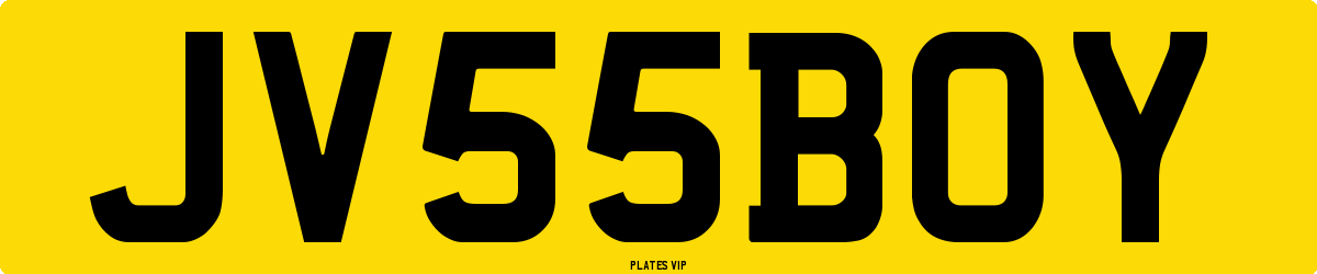 JV 55 BOY Number Plate