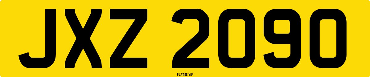 JXZ 2090 Number Plate