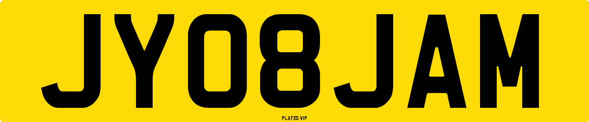 JY 08 JAM Number Plate