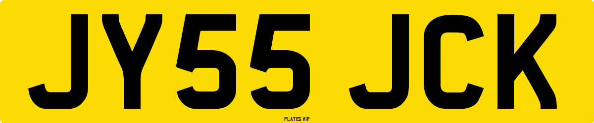 JY55 JCK Number Plate