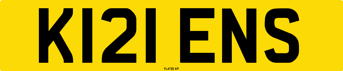 K121 ENS Number Plate