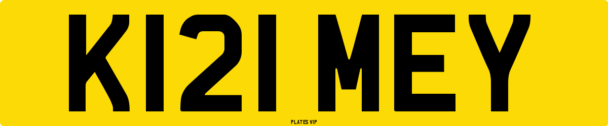 K121 MEY Number Plate