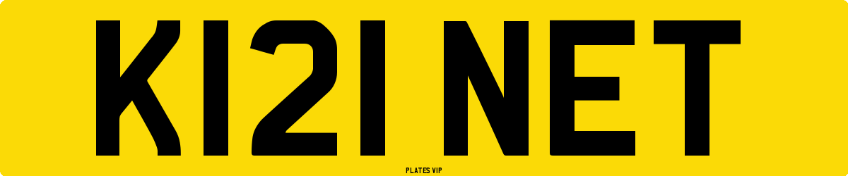 K121 NET Number Plate