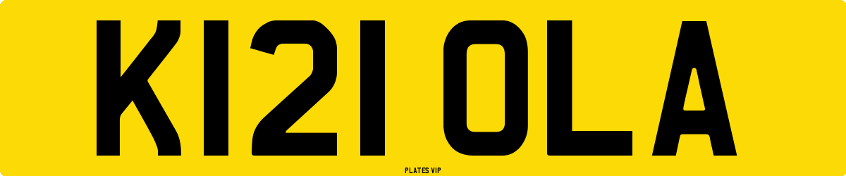 K121 OLA Number Plate