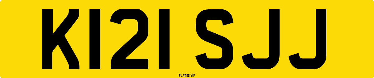 K121 SJJ Number Plate