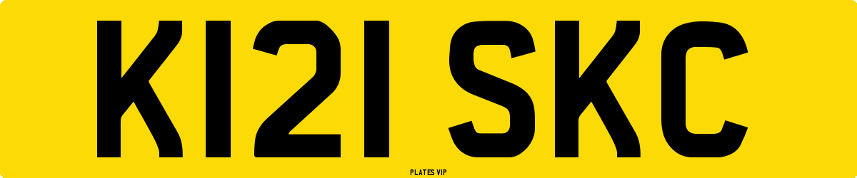 K121 SKC Number Plate