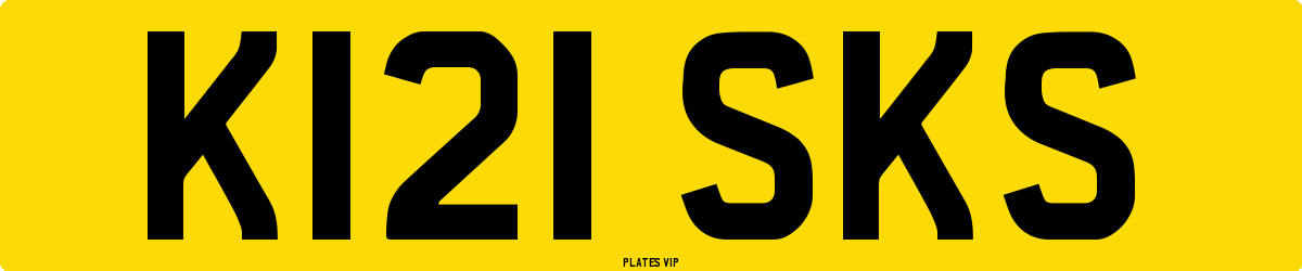 K121 SKS Number Plate