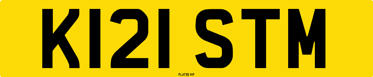 K121 STM Number Plate
