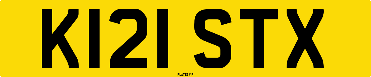 K121 STX Number Plate