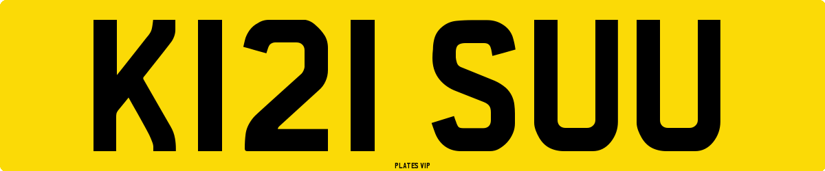 K121 SUU Number Plate