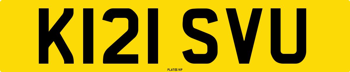 K121 SVU Number Plate