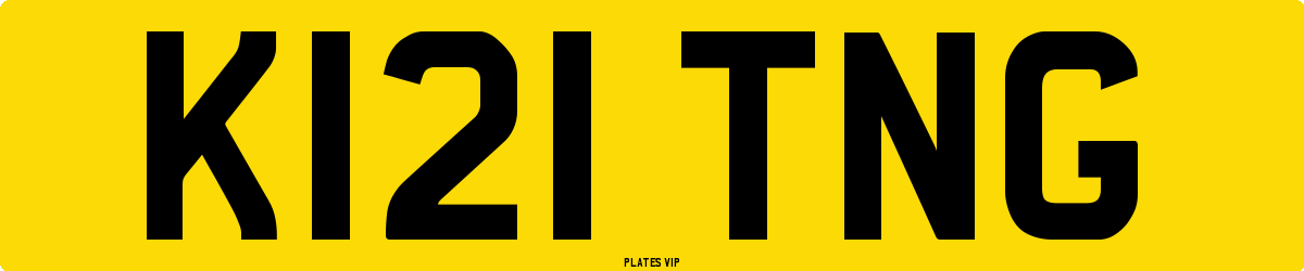 K121 TNG Number Plate