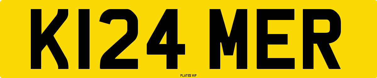 K124 MER Number Plate