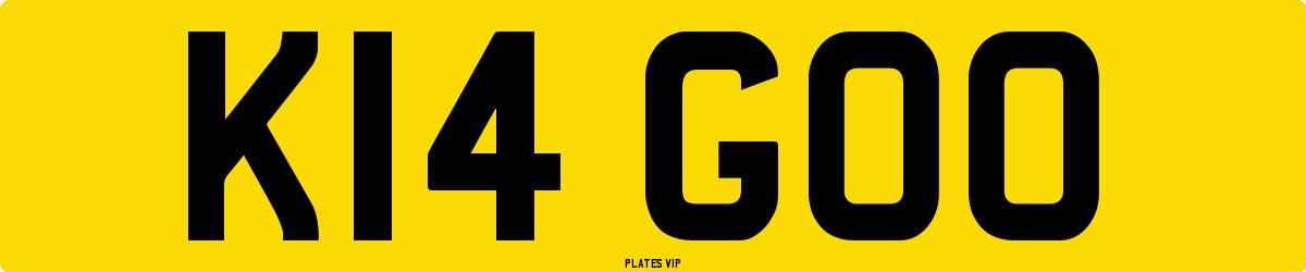 K14 GOO Number Plate