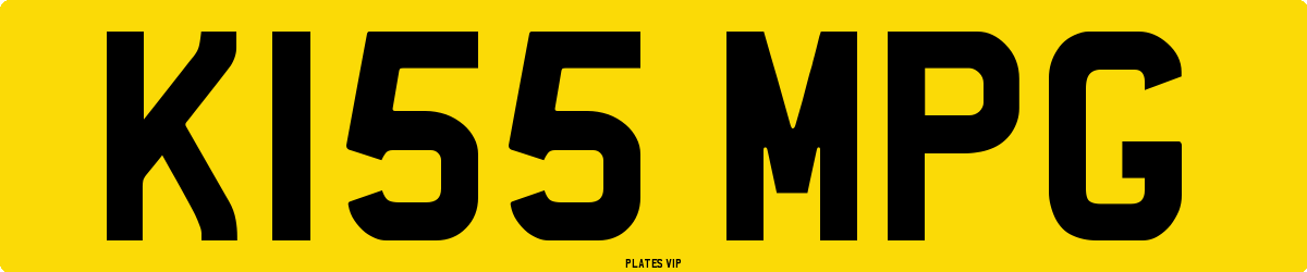 K155 MPG Number Plate