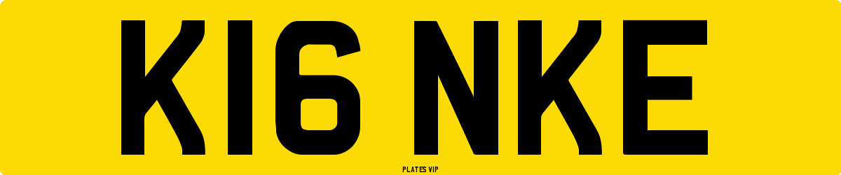 K16 NKE Number Plate
