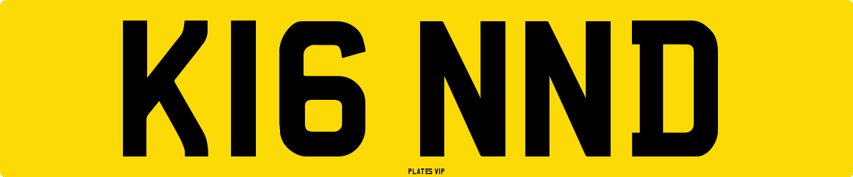 K16 NND Number Plate