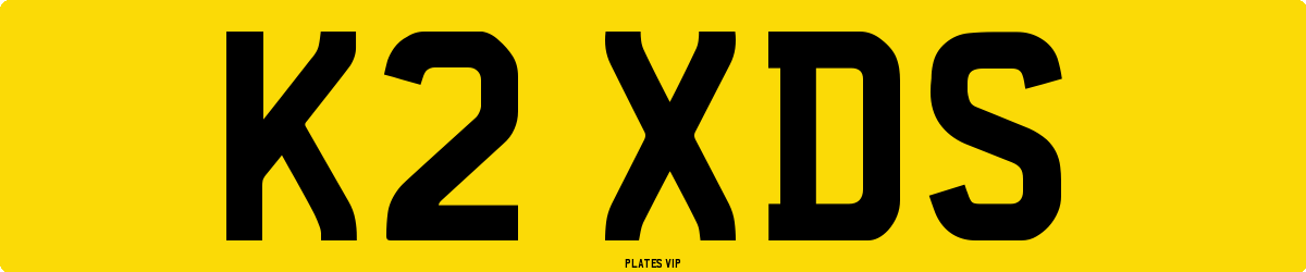 K2 XDS Number Plate
