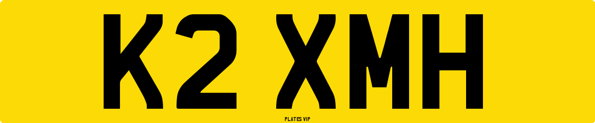 K2 XMH Number Plate