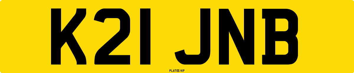 K21 JNB Number Plate