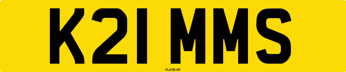 K21 MMS Number Plate
