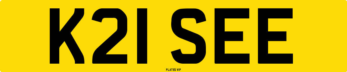 K21 SEE Number Plate