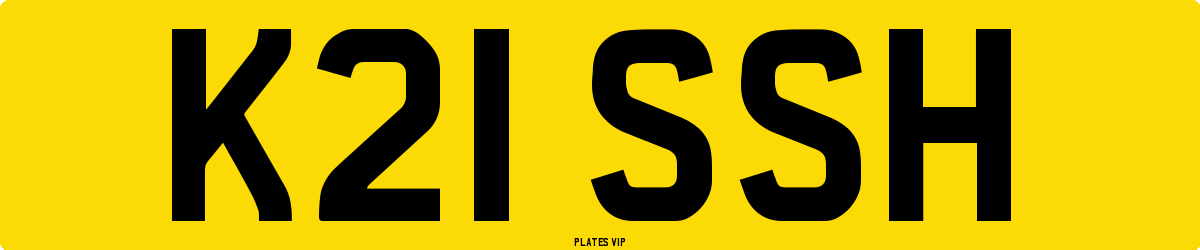 K21 SSH Number Plate