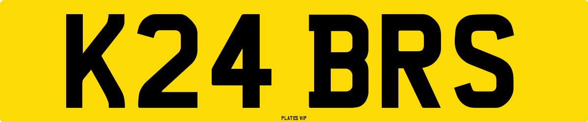 K24 BRS Number Plate