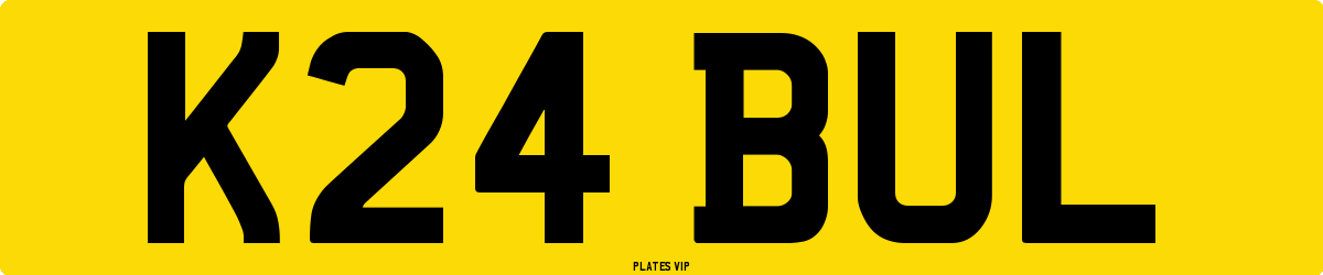K24 BUL Number Plate