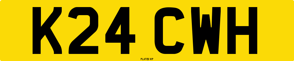 K24 CWH Number Plate