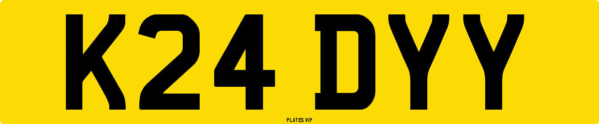 K24 DYY Number Plate