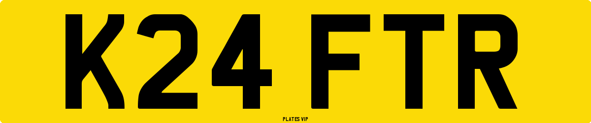 K24 FTR Number Plate