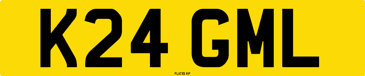 K24 GML Number Plate