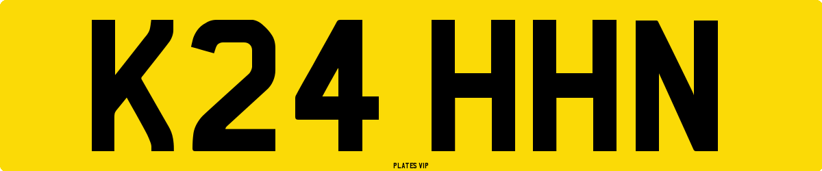 K24 HHN Number Plate