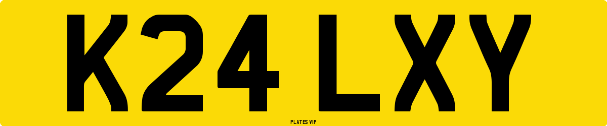 K24 LXY Number Plate