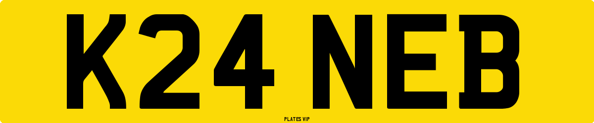K24 NEB Number Plate