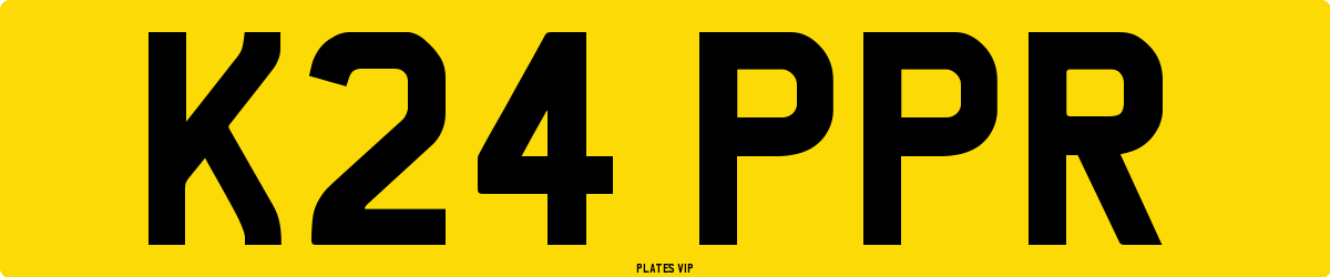 K24 PPR Number Plate