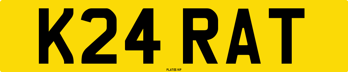 K24 RAT Number Plate