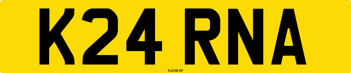 K24 RNA Number Plate
