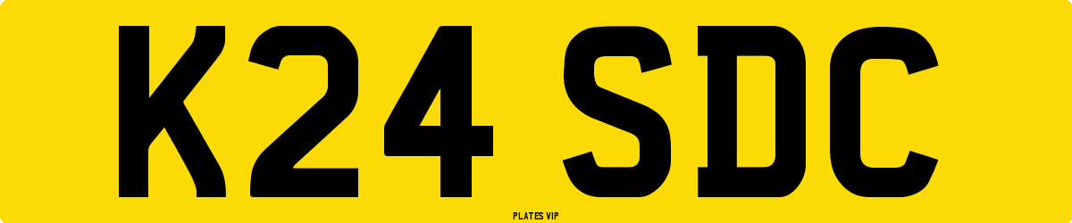 K24 SDC Number Plate