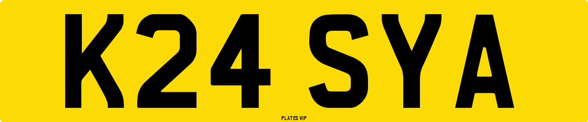 K24 SYA Number Plate