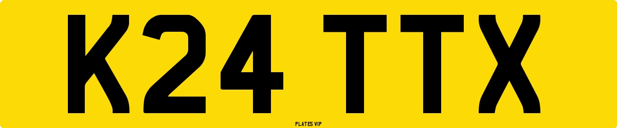 K24 TTX Number Plate