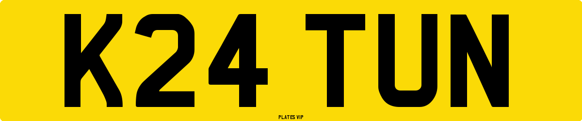 K24 TUN Number Plate
