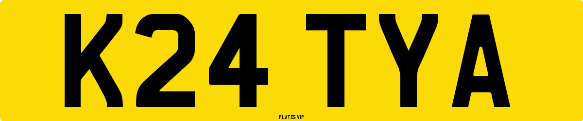 K24 TYA Number Plate